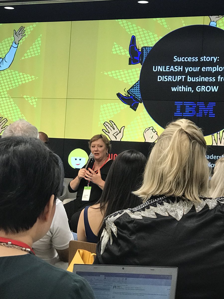 Andrea Edwards speaking to an audience during a Social Leadership case study